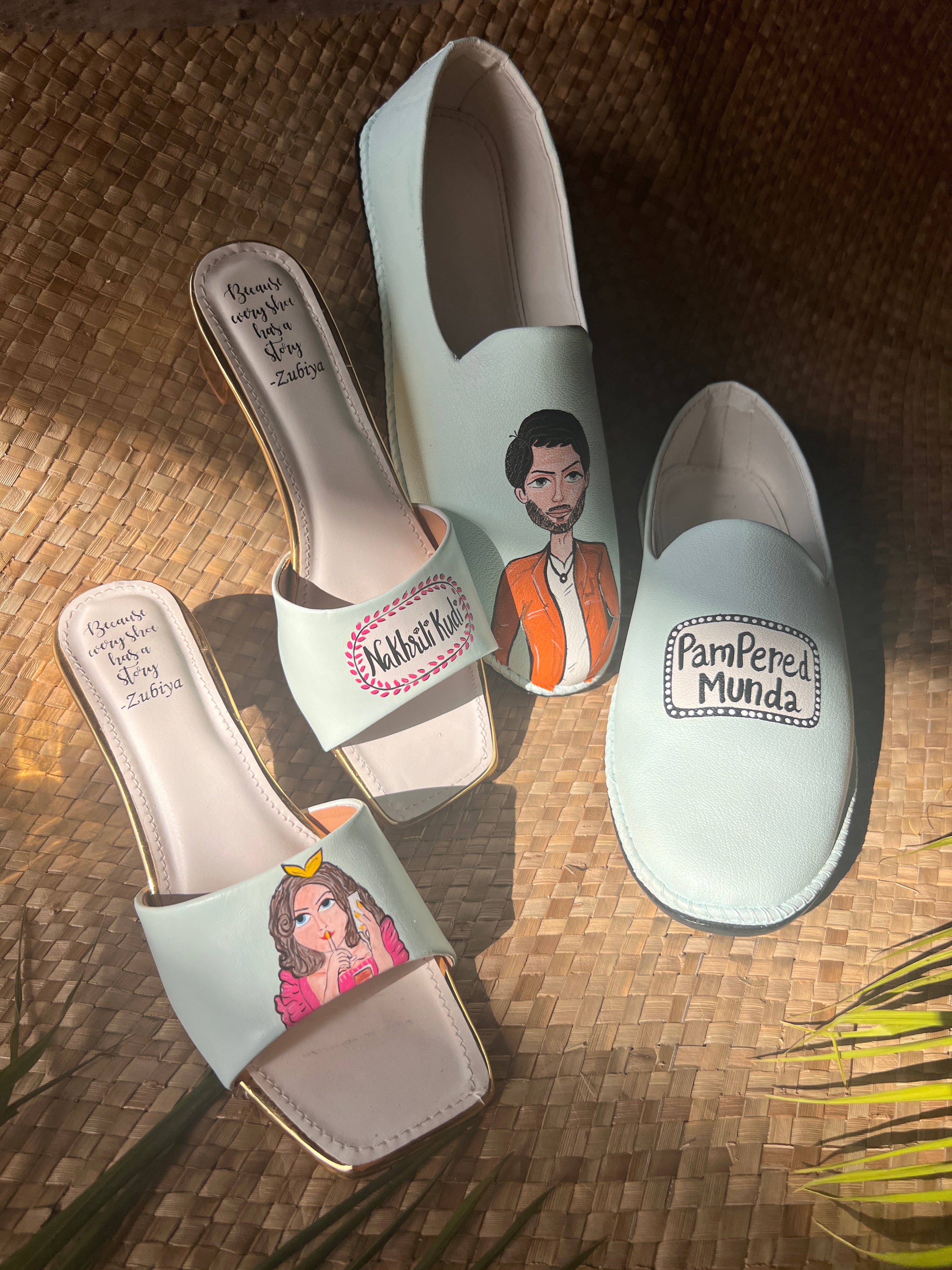 Powder blue cutesy couple combo