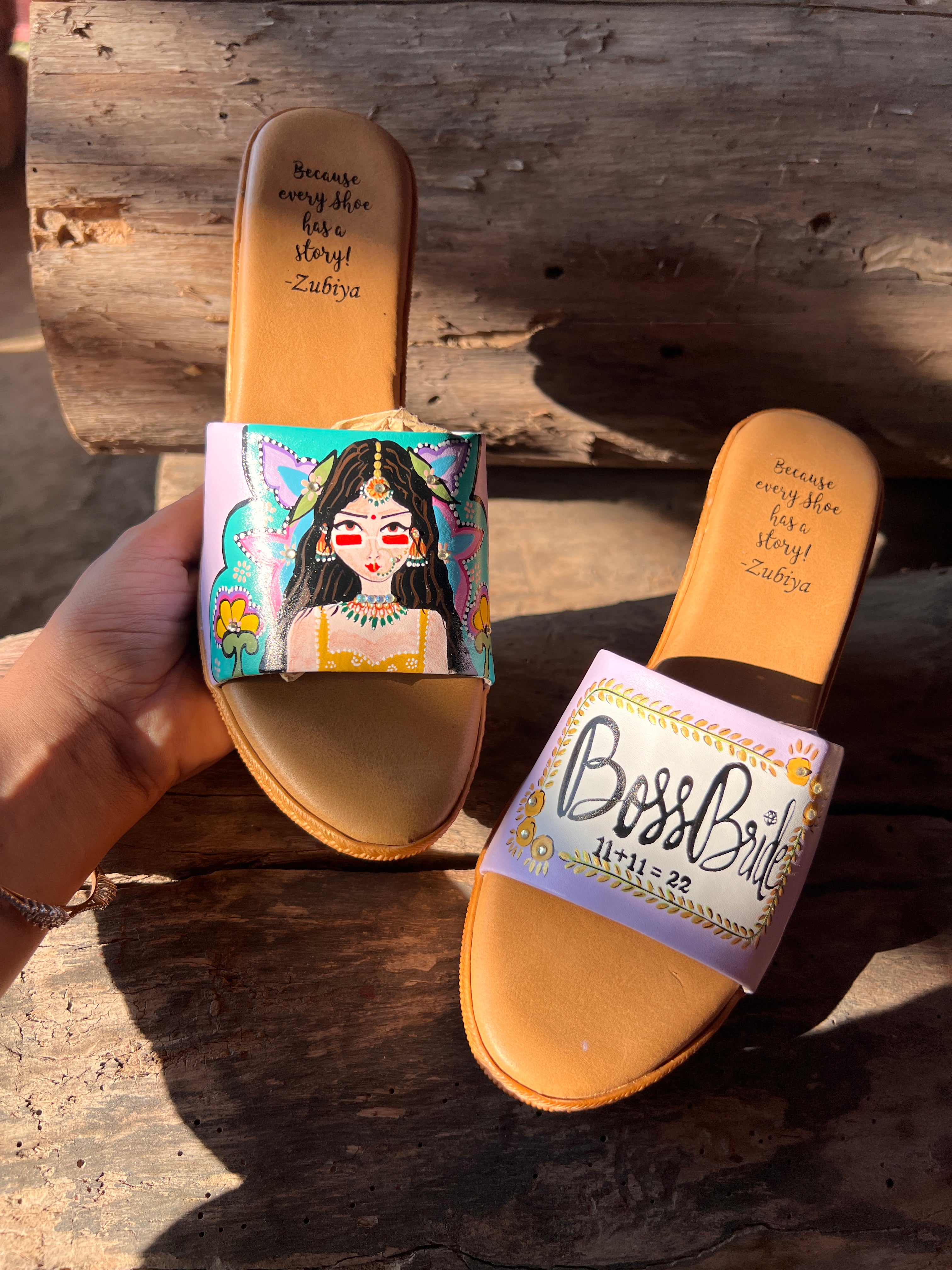 Lavender swag bride Wedges