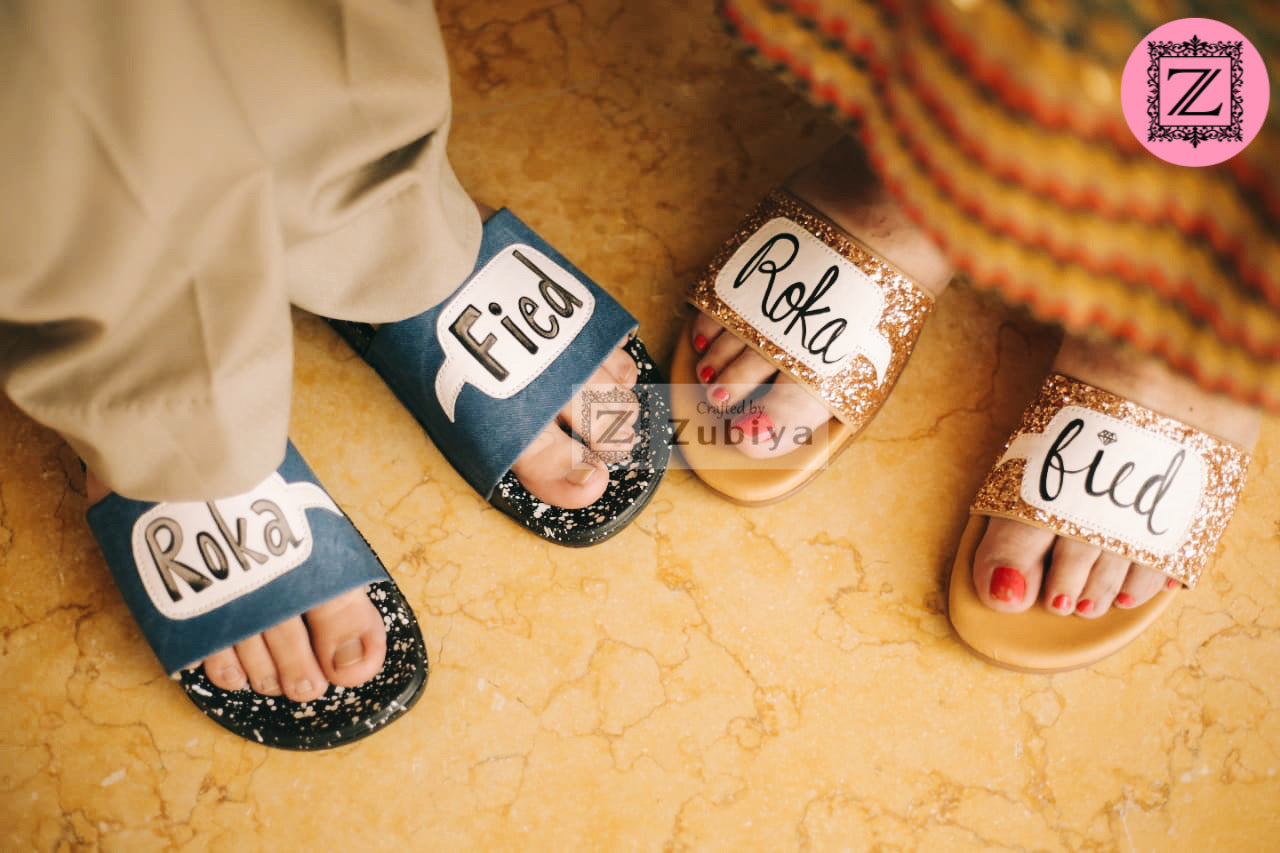 Rokafied golden Glitter-Denim Combo