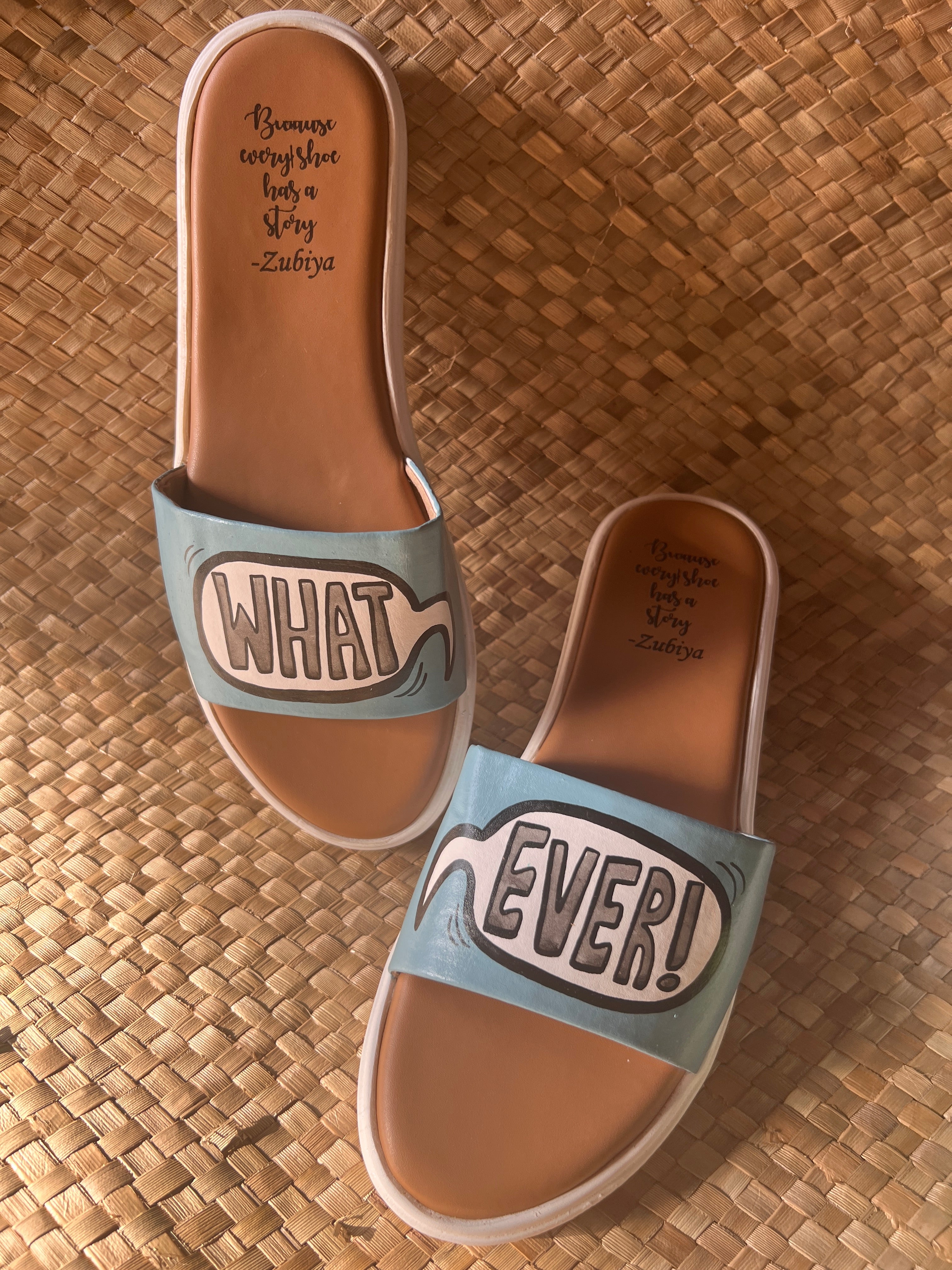 Whatever!!Chalk blue slides