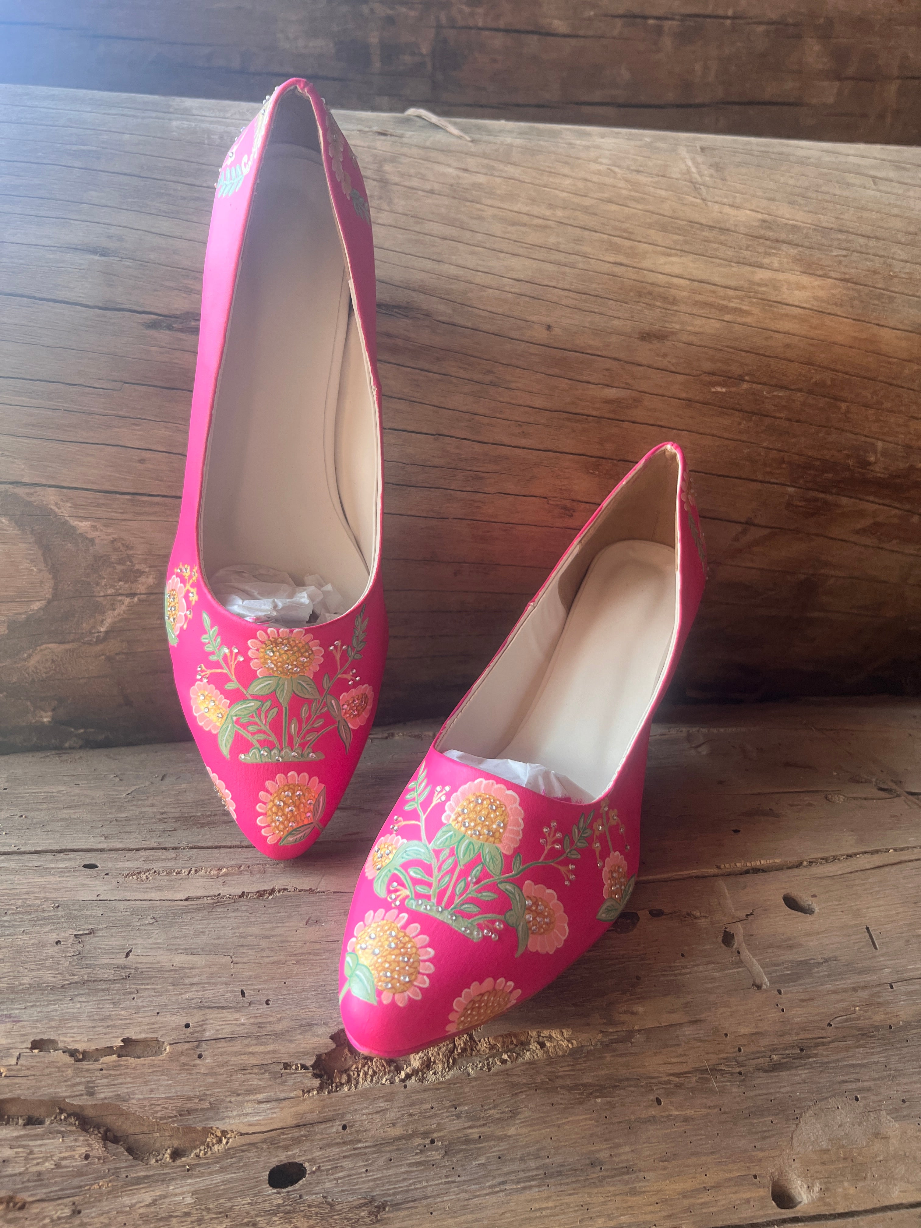 3 inch hot pink pumps