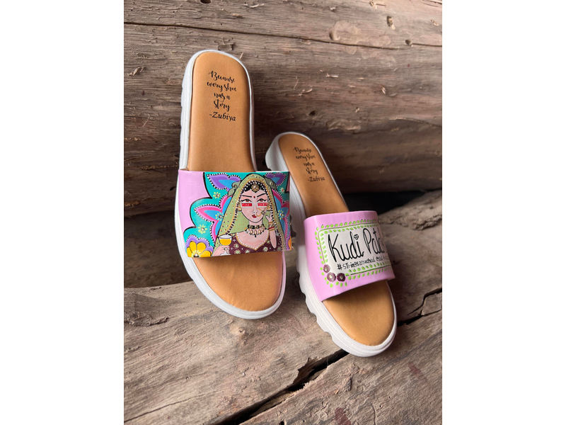 Baby Pink Swag Dulhan Artwork Flats