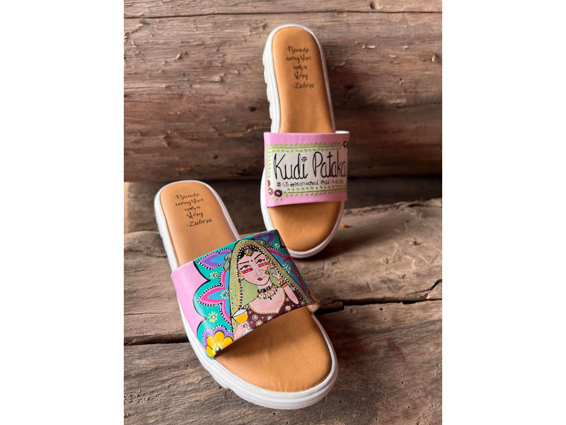 Baby Pink Swag Dulhan Artwork Flats