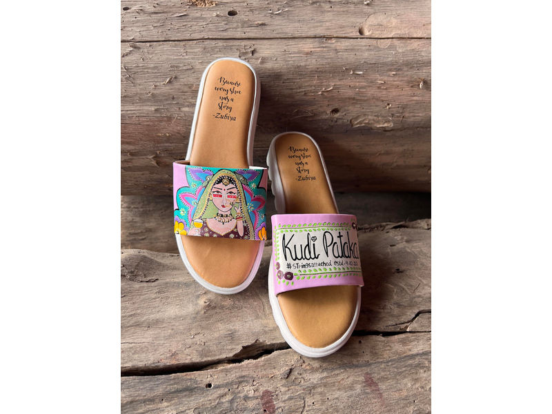 Baby Pink Swag Dulhan Artwork Flats